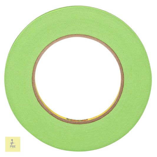 3M™ Scotch® 233+ Series Performance Green Masking Tape, 12 mm, 48 Rolls, 26332