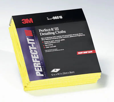 3M™ Perfect-It™ Detailing Cloths - Yellow, 6 cloths per pack