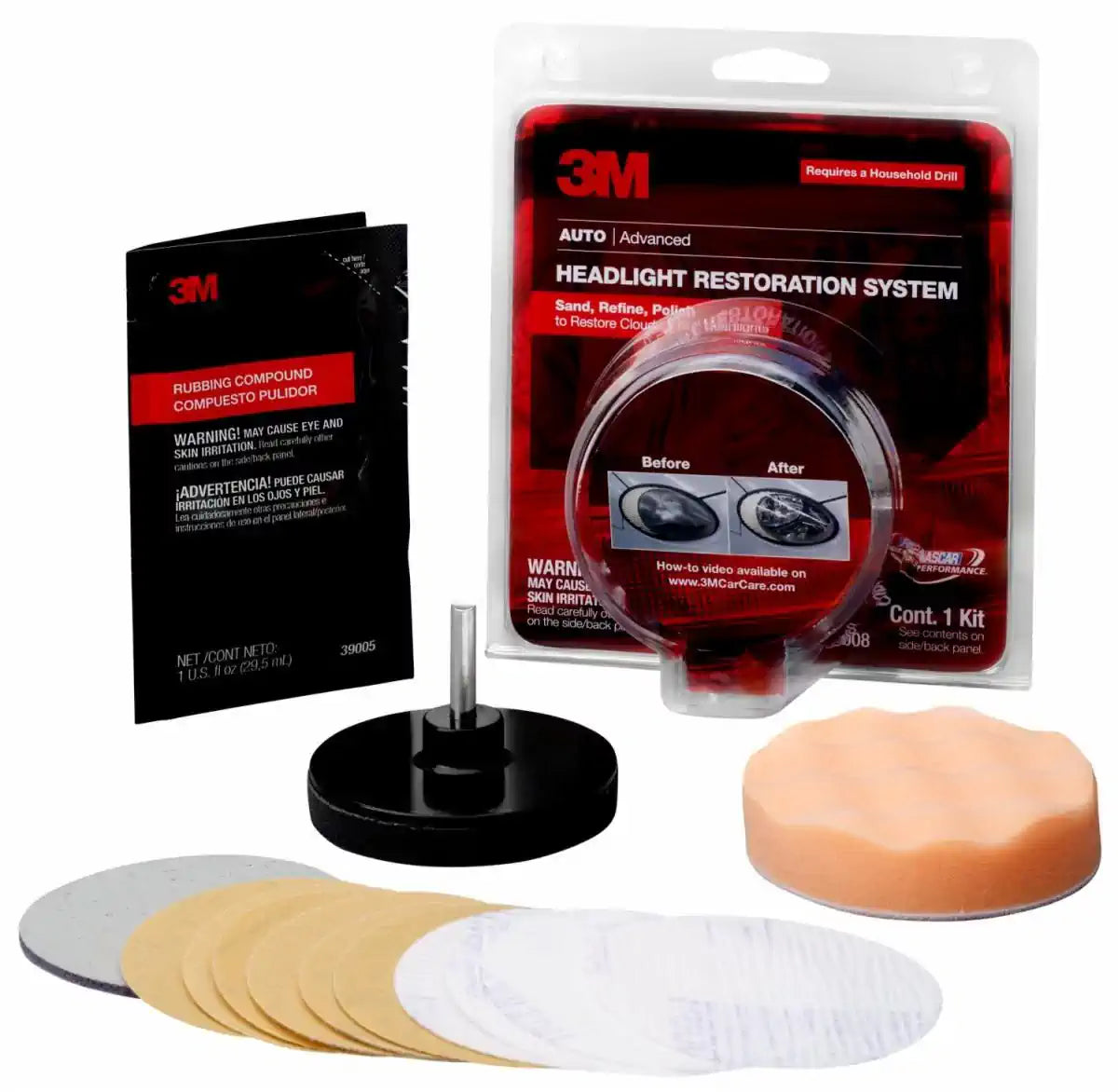 3M™ 39008 Headlight Lens Restoration System