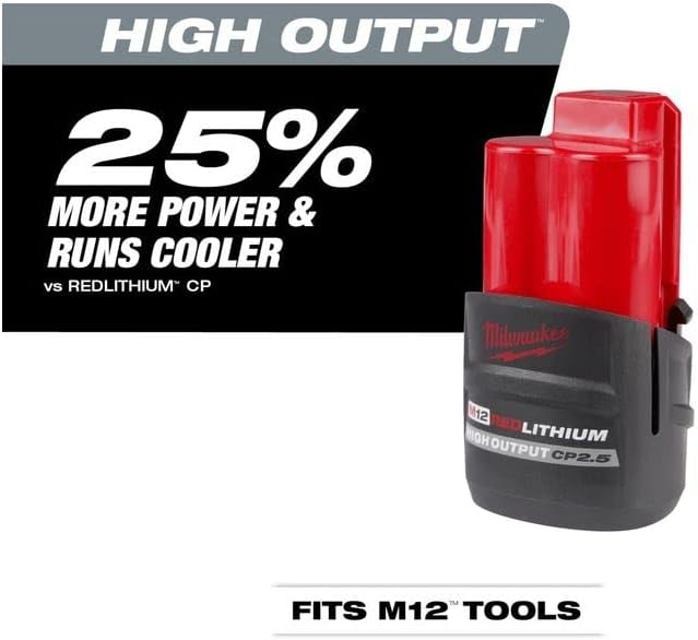 Milwaukee 48-11-2425 M12 REDLITHIUM CP 2.5 Battery Pack