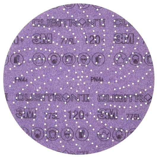 3M™ Xtract Cubitron II Hookit Clean Sanding Film Disc 775L, 220+, 5 in, Pack of 50 Hook and Loop Sanding Discs, 31471