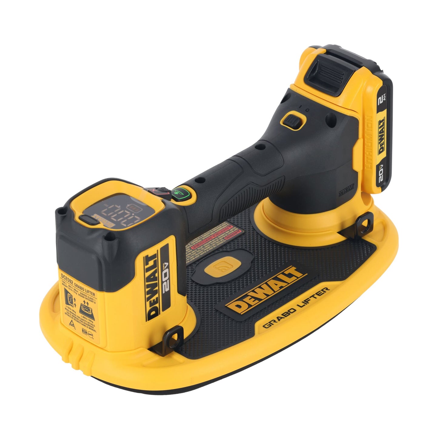 DEWALT 20V MAX Cordless GRABO Suction Lifter Kit with Battery and Charger Included, Lift-load Capacity of Up to 265 lbs. (DCE592D1)