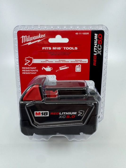 Milwaukee 48-11-1850R M18 REDLITHIUM XC5.0 Impact Resistant Battery Pack