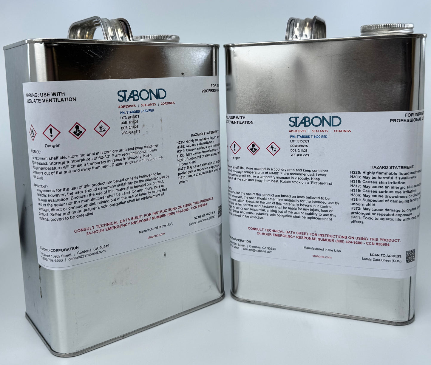 Stabond E-183 + T-440C Red Adhesive Combo Pack (Quart or Gallon)