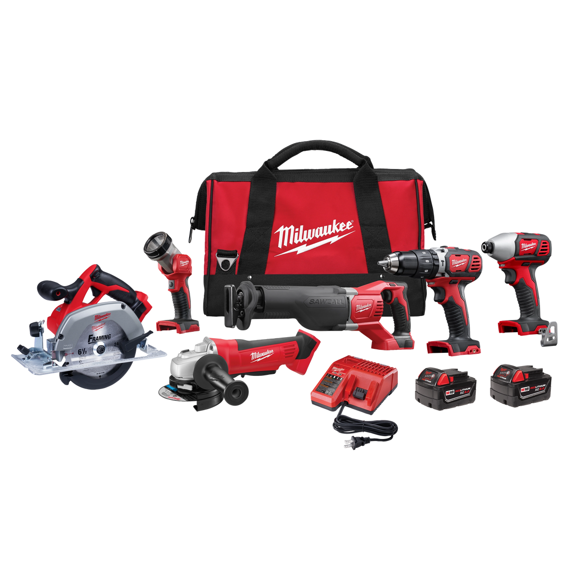 Milwaukee M18™ Cordless 6-Tool Combo Kit — 2696-26