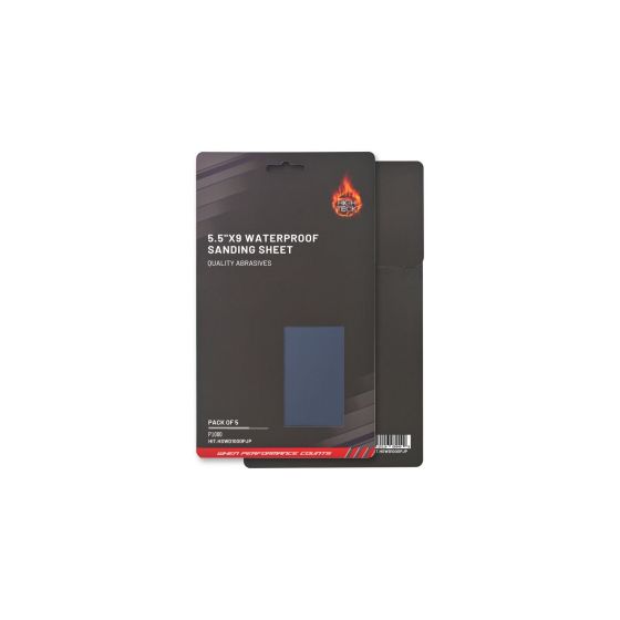 High Teck 5.5" x 9" Waterproof Sanding Sheets - P1000 - 5 Pack - HSWD1000PJP - High Teck (5 pcs pack) 5.5"X9" WATERPROOF SANDING SHEET P1000 - High Teck HSWD1000PJP