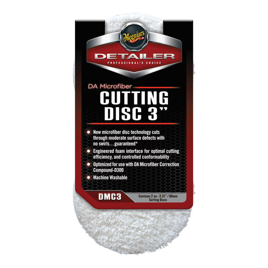 Meguiar's® DMC3 Dual Action Cutting Disc, 3 in Dia, Microfiber Pad