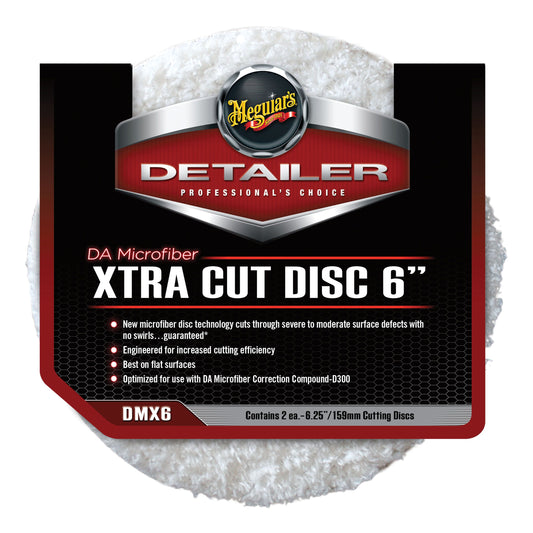 Meguiar's® DMX6 Dual Action Xtra Cut Disc, 6" Diameter, Microfiber Pad