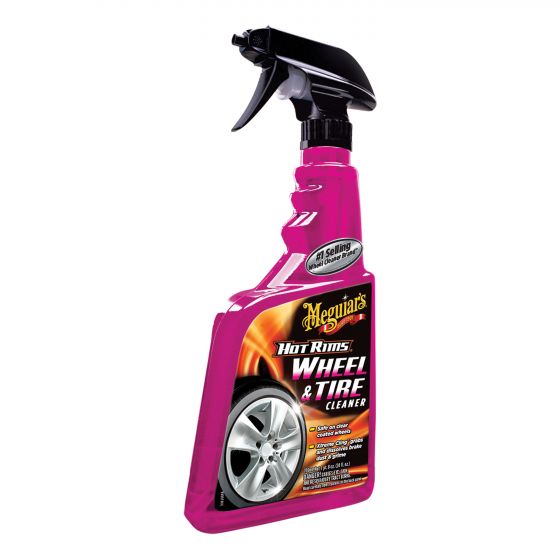 Meguiar's® Hot Rims™ G9524 Wheel and Tire Cleaner, 24 oz Aerosol Can, Clear, Liquid
