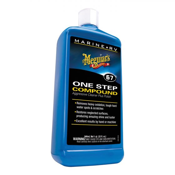 Meguiar's® M6732 Marine/RV One Step Compound, 32 oz Bottle, High Gloss Creamy White, Liquid