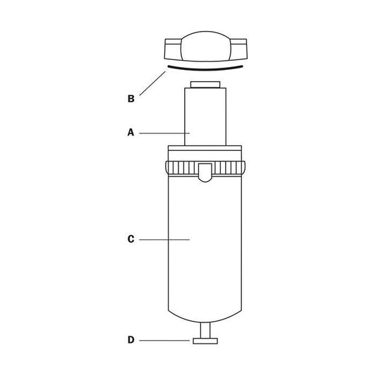 RTi DE401 1-Stage Replacement Filter Element, For Use With DE Series 25 scfm Desiccant Dryer