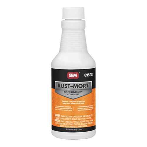 Rust Mort™ 69508 Acidic Compound, 1 pt Bottle, Green