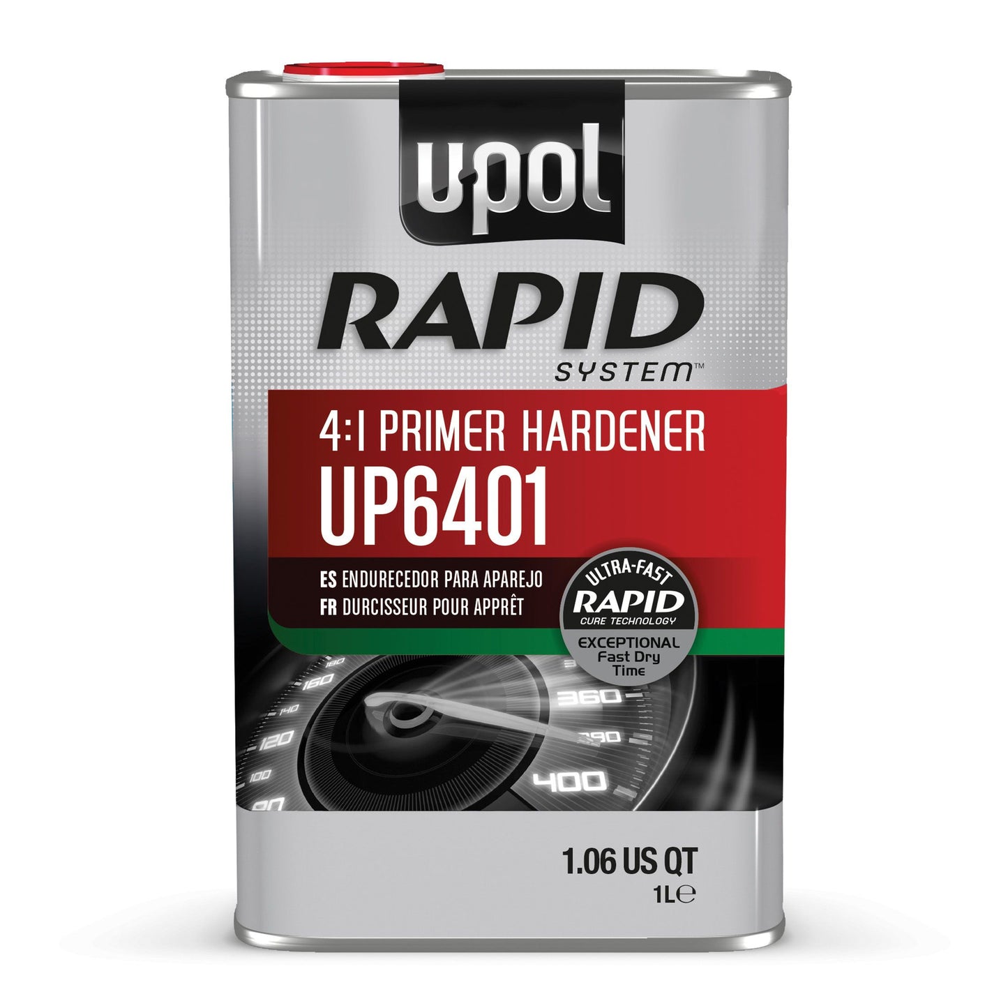 U-POL® RAPID SYSTEM™ UP6401 Primer Hardener, 1 L Tin, Clear, Liquid