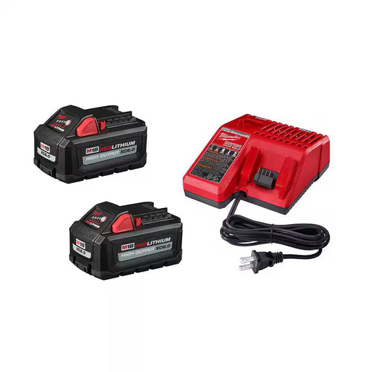 Milwaukee M18 Lithium-Ion High Output Starter Kit - 2 x 6.0AH Batteries and Charger