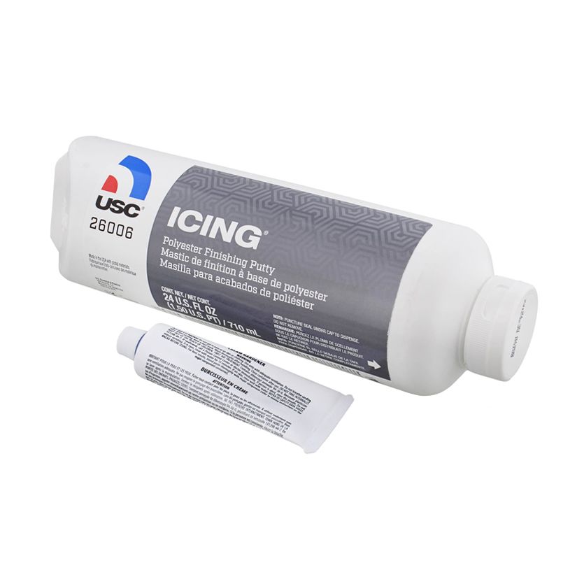 USC Icing, Polyester Finishing Putty, 24oz Tube