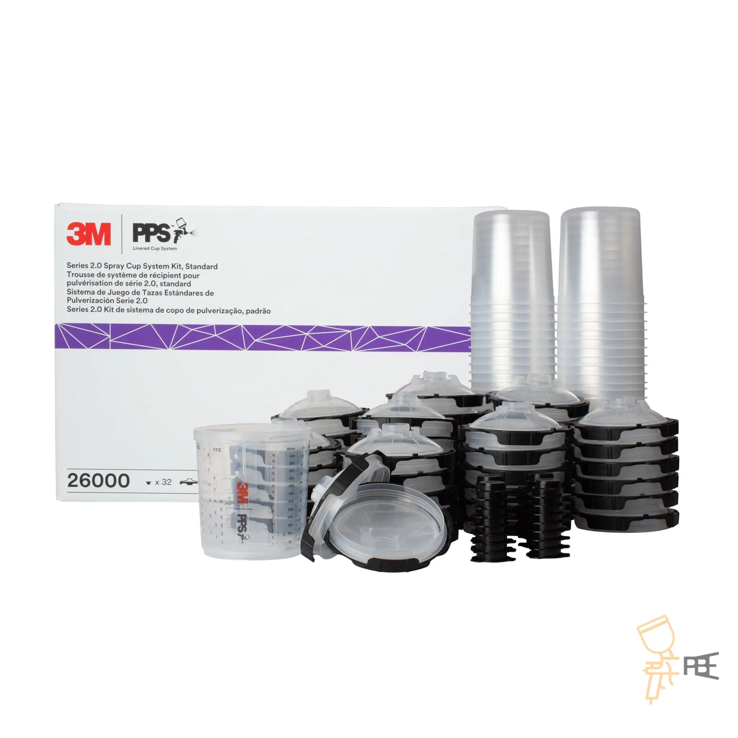 3M™ PPS Cups and Liner System 2.0, 200 Micron