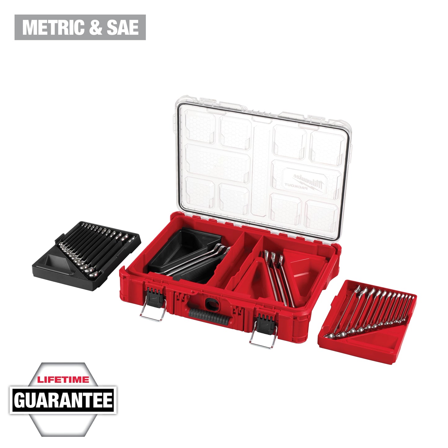 Milwaukee 30 pc Metric & SAE Combination Wrench Set with PACKOUT™ Organizer — 48-22-9485