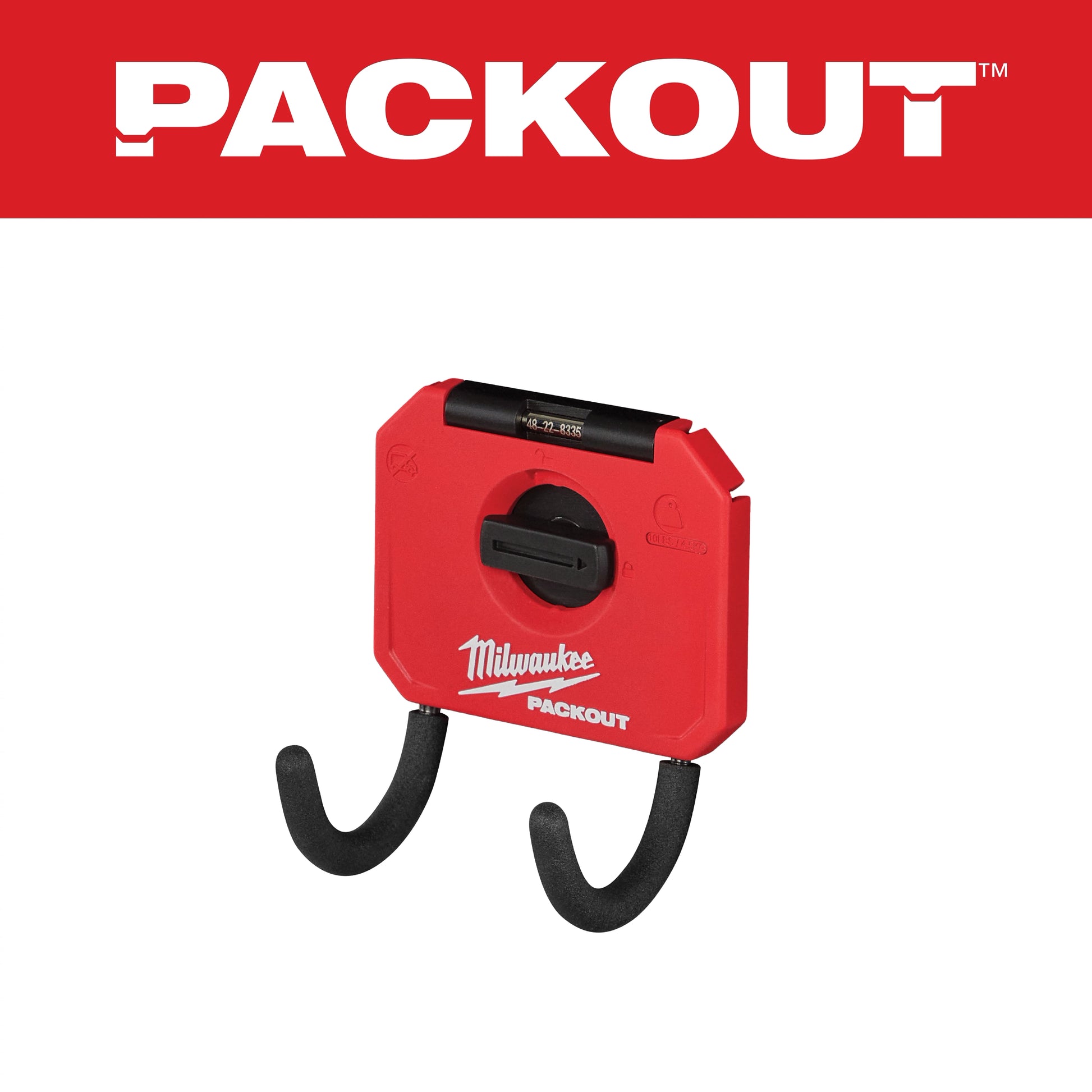 Milwaukee PACKOUT™ 3” Curved Hook — 48-22-8335