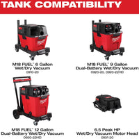 Milwaukee® M18™ 9 Gal. Wet/Dry Vacuum Tank, 0912-20