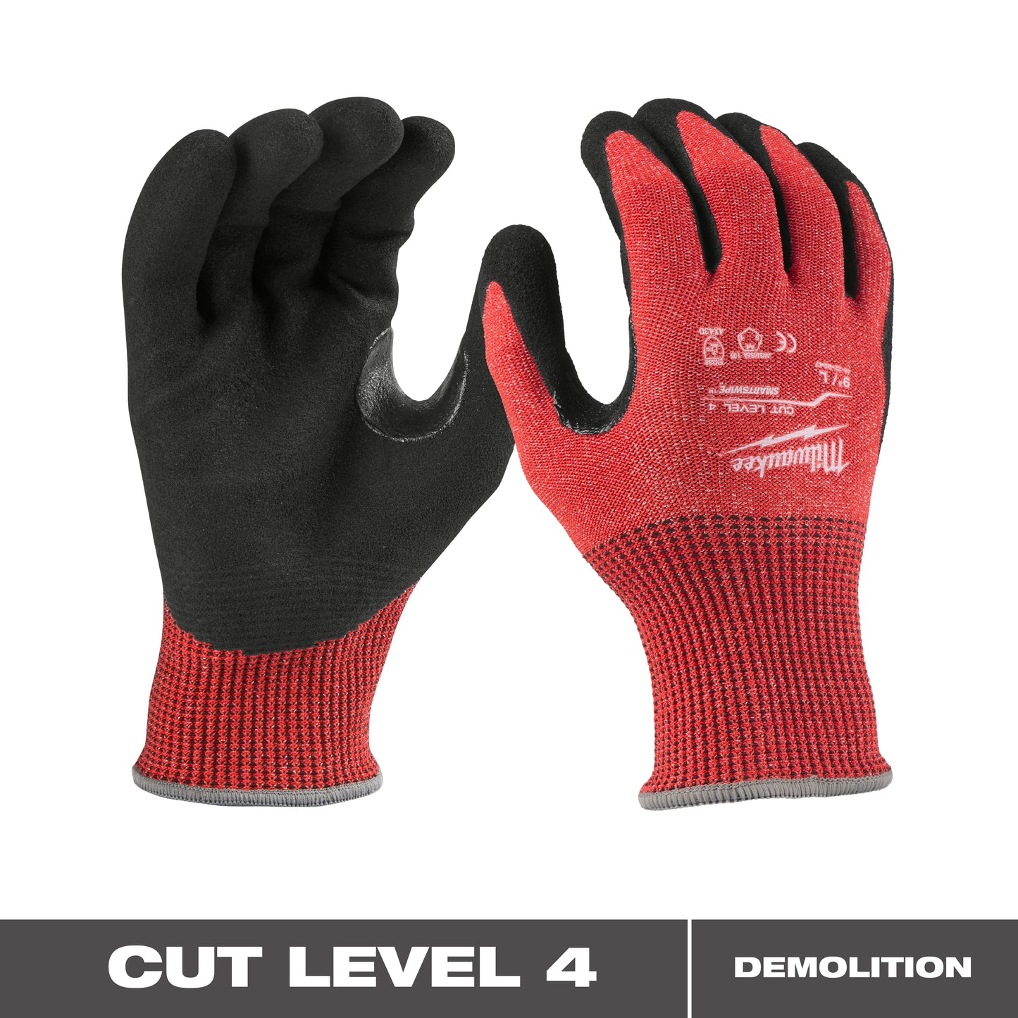 Milwaukee Cut Level 4 Nitrile Dipped Gloves - XL — 48-22-8948
