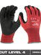 Milwaukee Cut Level 4 Nitrile Dipped Gloves - L — 48-22-8947
