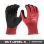 Milwaukee Cut Level 4 Nitrile Dipped Gloves - L — 48-22-8947