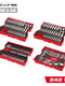 Milwaukee 242 pc. 1/4”, 3/8”, & 1/2” Drive Metric & SAE Ratchet & Socket Set with Trays for PACKOUT™ Drawers — 48-22-9490