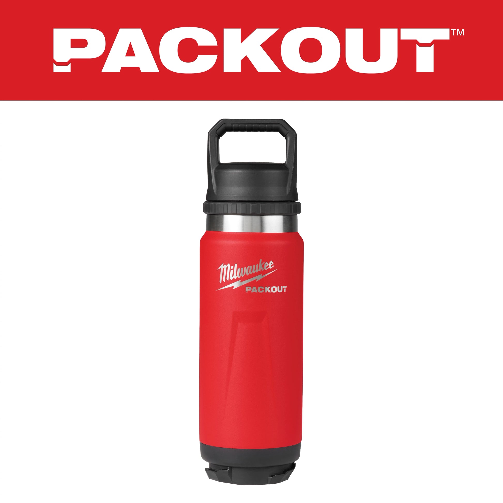 Milwaukee PACKOUT™ 24 oz Insulated Bottle with Chug Lid — 48-22-8396R