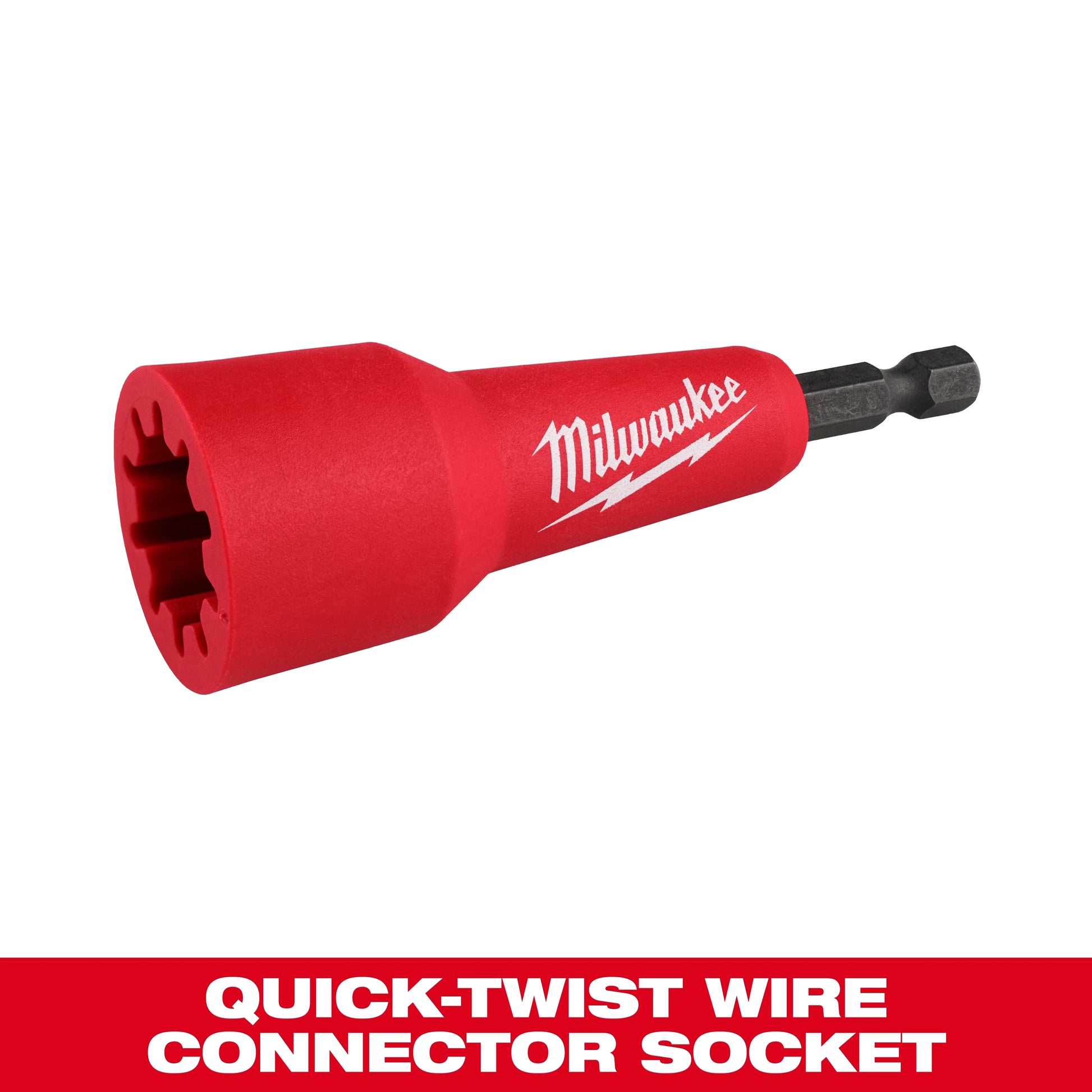Milwaukee Quick-Twist Wire Connector Socket — 48-32-6400