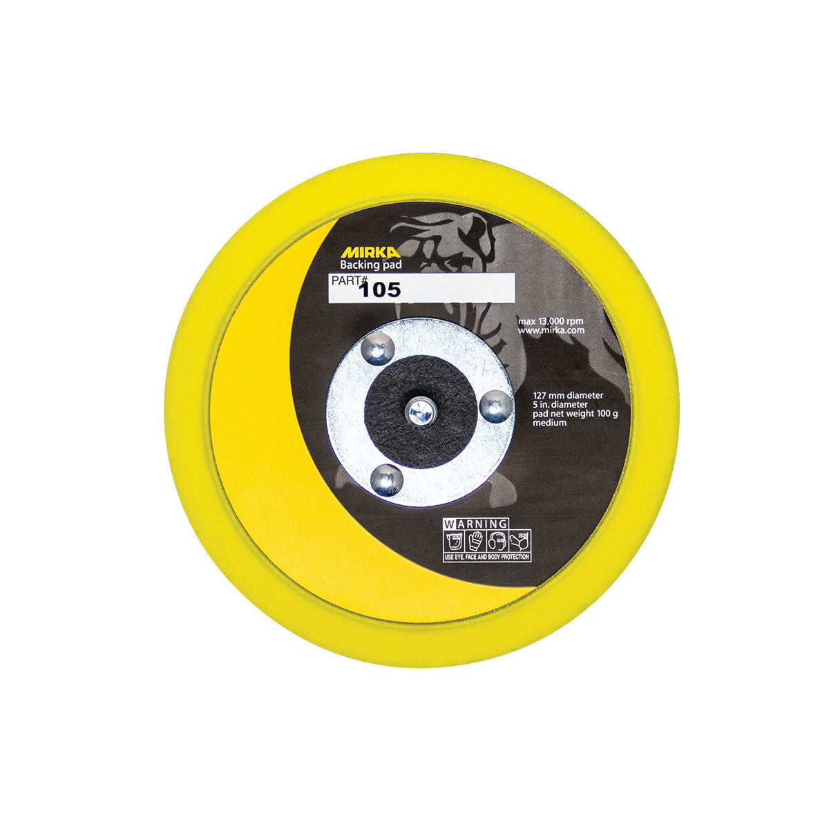 Mirka 105 5-Inch PSA Backing Pad, Backup Pad 5" PSA, 105