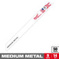 Milwaukee 9" 14 TPI SAWZALL® Blade for Medium Metal (50 PK) — 48-01-6187