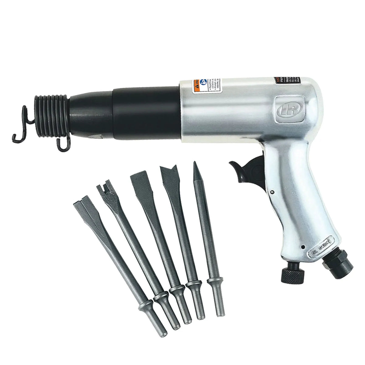 Ingersoll Rand 117K Air Hammer and Chisel Kit, Hammer + 5 chisels + case, 117K