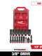Milwaukee 17 PC SHOCKWAVE™ Impact Duty Socket 3/8” Drive SAE Set with PACKOUT™ — 49-66-6800