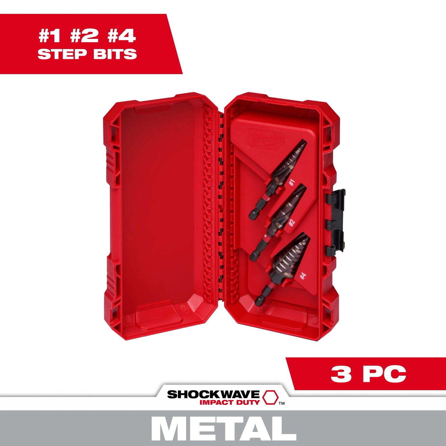 Milwaukee SHOCKWAVE™ Impact Duty 3 PC KIT (#1, #2, #4) — 48-89-9254