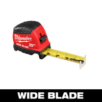Milwaukee 25 ft Wide Blade Tape Measure — 48-22-1225