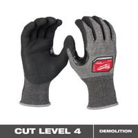 Milwaukee Cut Level 4 High-Dexterity Nitrile Dipped Gloves - L — 48-73-7142