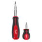 Milwaukee 2 pc 11-in-1 Multi-Bit Screwdriver and 6-IN-1 Stubby Multi-Bit Screwdriver Set — 48-22-2763
