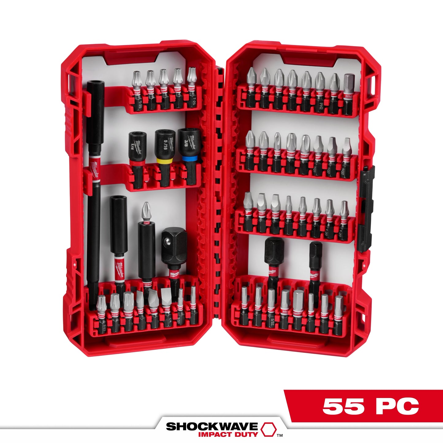 Milwaukee 55 PC SHOCKWAVE™ Impact Duty Driver Bit Set — 48-32-4096