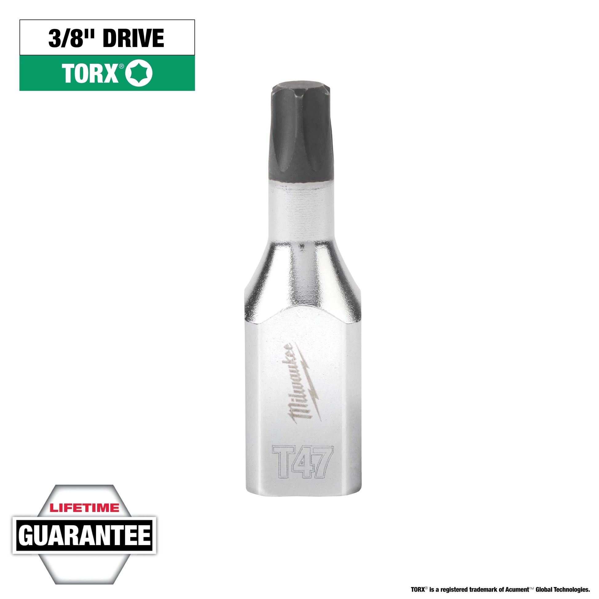 Milwaukee 3/8" Drive T47 TORX® Bit Socket — 45-34-1016