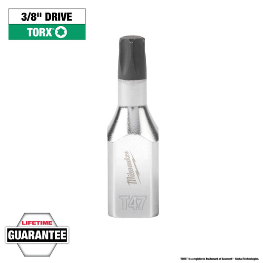 Milwaukee 3/8" Drive T47 TORX® Bit Socket — 45-34-1016