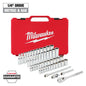 Milwaukee 1/4" Drive 50 pc Ratchet & Socket Set - SAE & Metric — 48-22-9004