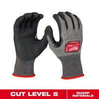 Milwaukee Cut Level 5 High-Dexterity Nitrile Dipped Gloves - M — 48-73-7151