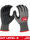 Milwaukee Cut Level 5 High-Dexterity Nitrile Dipped Gloves - M — 48-73-7151