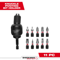 Milwaukee 11 PC SHOCKWAVE™ 30° KNUCKLE™ Pivoting Bit Holder — 48-32-2301