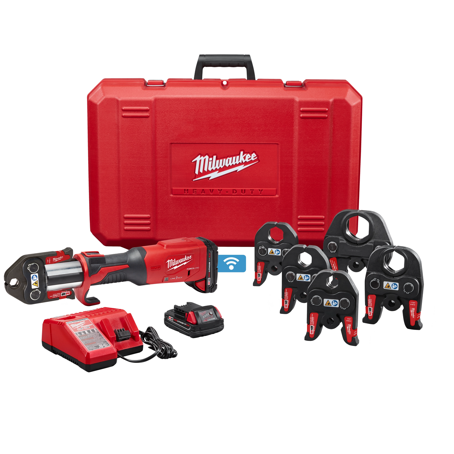 Milwaukee M18™ FORCE LOGIC™ Press Tool w/ ONE-KEY™ w/ 1/2"-2" CTS Jaws — 2922-22