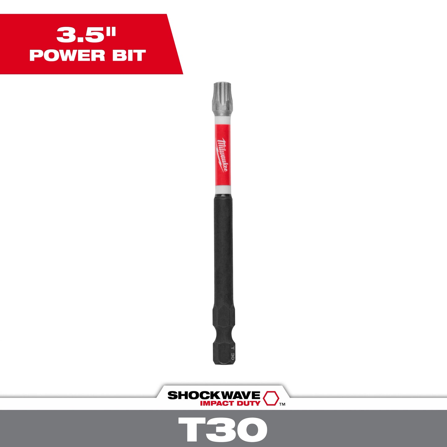 Milwaukee SHOCKWAVE™ Impact Duty 3-1/2" TORX® T30 Power Bit — 48-32-4289