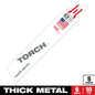 Milwaukee 6" 10 TPI TORCH™ SAWZALL® Blade for Thick Metal (5 PK) — 48-00-5712