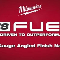 Milwaukee M18 FUEL™ 16 Gauge Angled Finish Nailer Kit — 2841-21CT