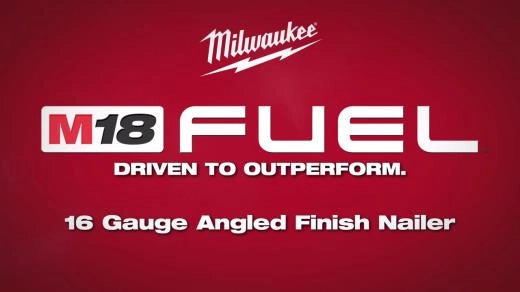 Milwaukee M18 FUEL™ 16 Gauge Angled Finish Nailer Kit — 2841-21CT