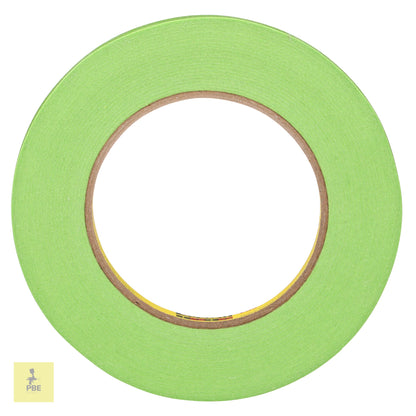 3M Performance Green Masking Tape 233+, 26332, 12 mm x 55 m, Case of 48